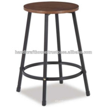 Banco Industrial Round Wide High Simple Bar Stool